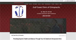 Desktop Screenshot of gulfcoastclinicchiro.com